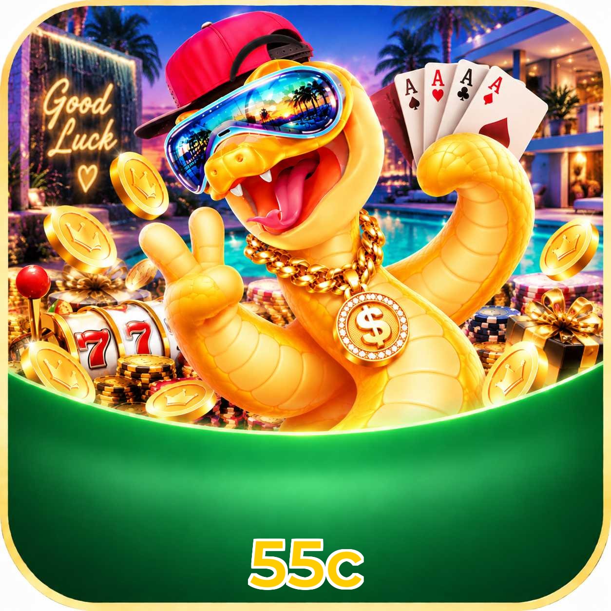 Cassino ao vivo da 55c com dealers reais e mesas HD